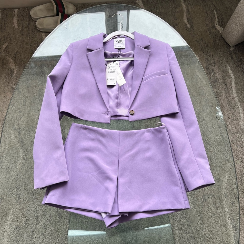Zara Purple Two-Piece Set